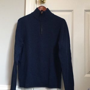 J Crew 1/4 Zip Wool Sweater